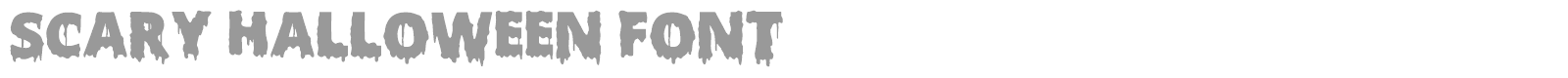 Scary Halloween font preview